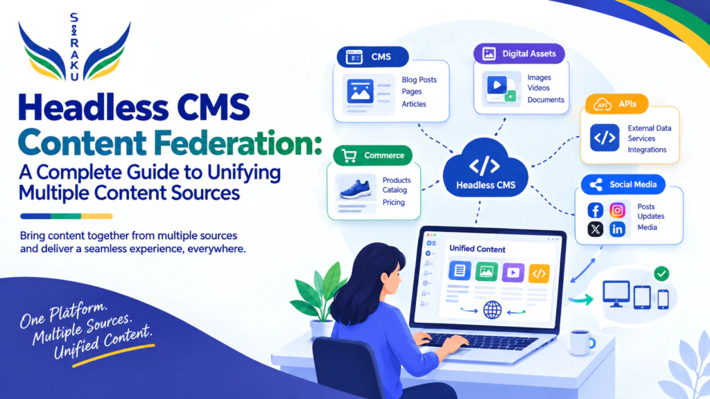 Headless CMS Content Federation Infographic